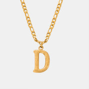 Letter Pendant Necklace