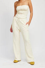 HIGH WAIST WAFFLE PANTS