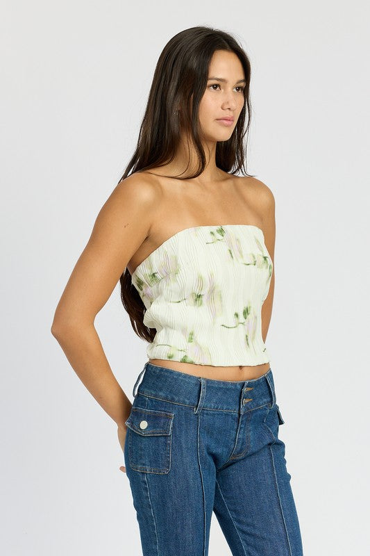 FLORAL TUBE TOP