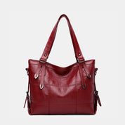 PU Leather Medium Handbag